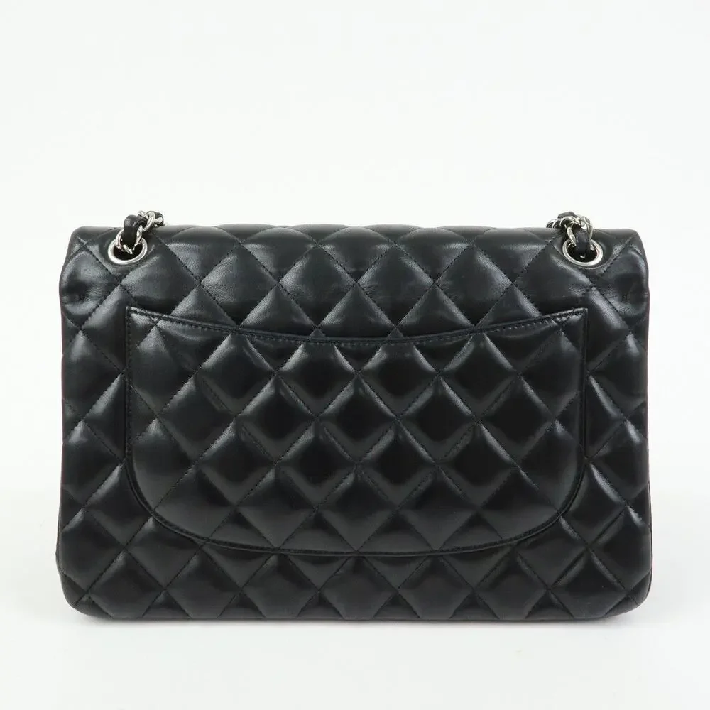 Chanel Lambskin Leather Classic Flap Bag 30 Black